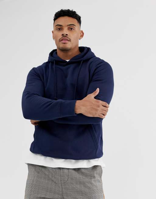 Pull and store bear navy hoodie