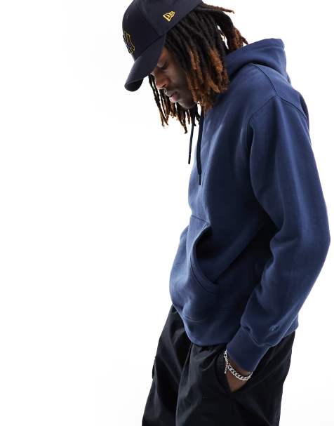 Dark blue mens discount hoodie