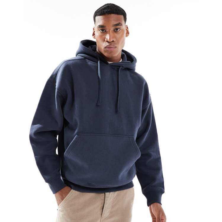 Pull Bear hoodie in navy ASOS