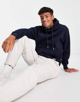 Pull&Bear hoodie in navy | ASOS