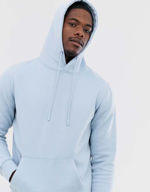 Pull Bear hoodie in pastel blue ASOS