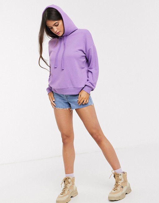 Pull&Bear hoodie in purple