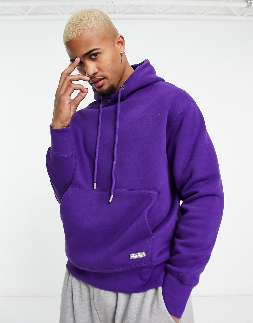 Pull & Bear hoodie in purple