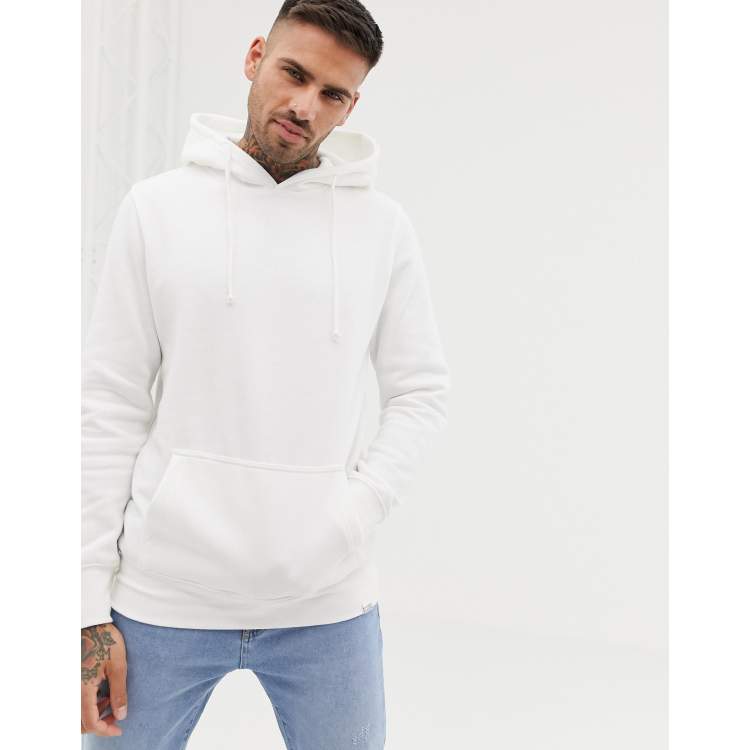 Pull and bear online white hoodie