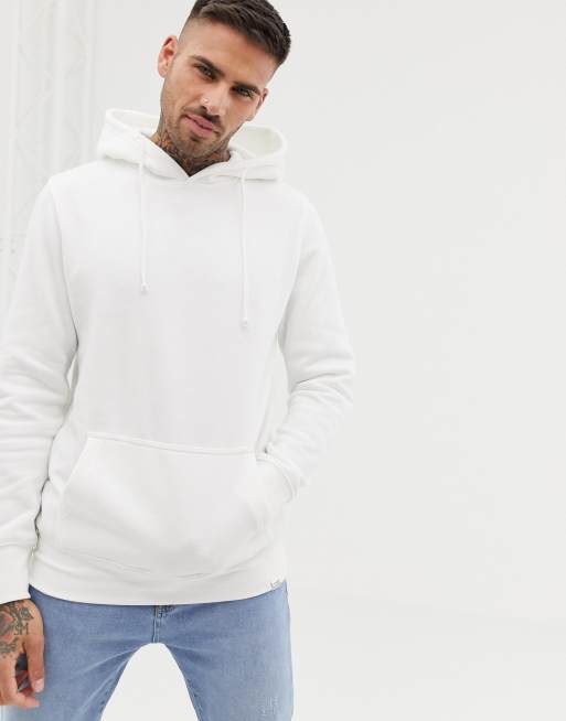 Pull&Bear hoodie in white