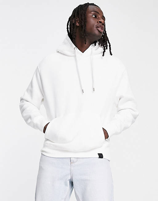 Pull&Bear hoodie in white | ASOS