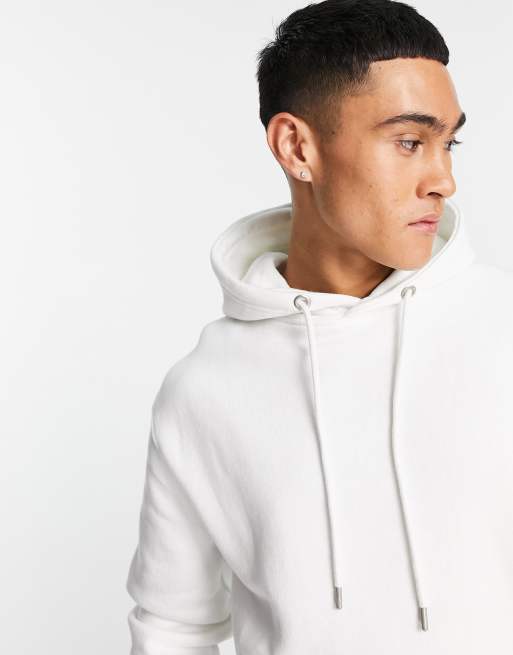 White on sale hoodie asos