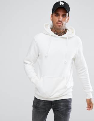 pull and bear hoodie white