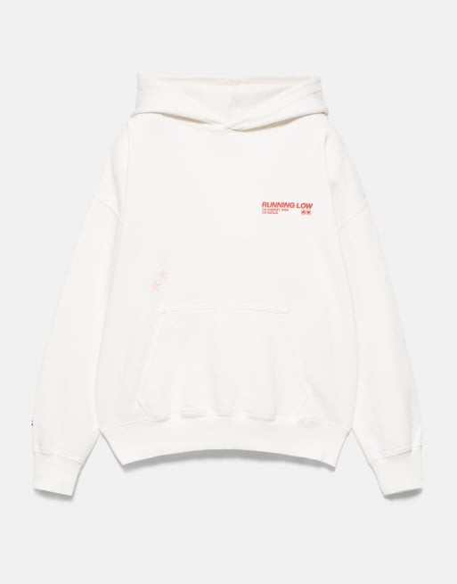 Pull&Bear hoodie med löpargrafik i isblått, 5 av 7