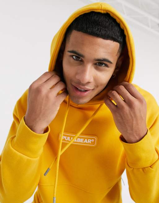 Pull and bear yellow on sale hoodie