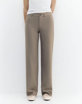 Hose in Beige mit geradem Schnitt-Brown Brown 8