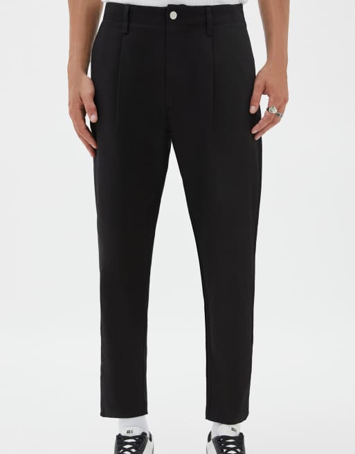 Pull&Bear – Hose in Schwarz im Ballon-Stil