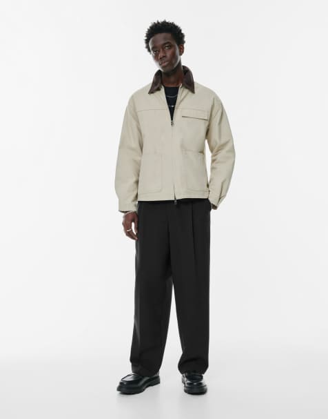 Pull&Bear – Hose in Schwarz mit schmalem Schnitt - view 1