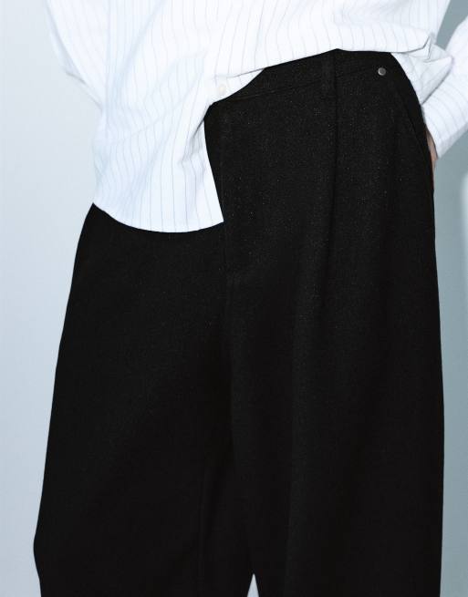 Pull&Bear – Hose in Schwarz mit schmalem Schnitt, 3 von 7