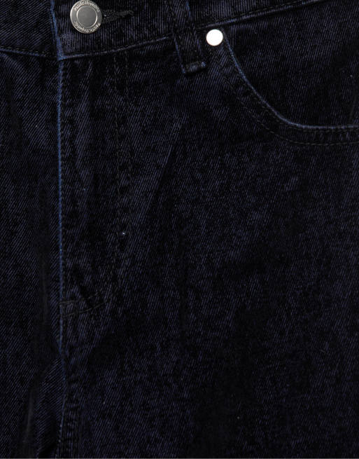 Pull&Bear Hose mit geradem Schnitt aus Samt in Schwarz, 5 von 6