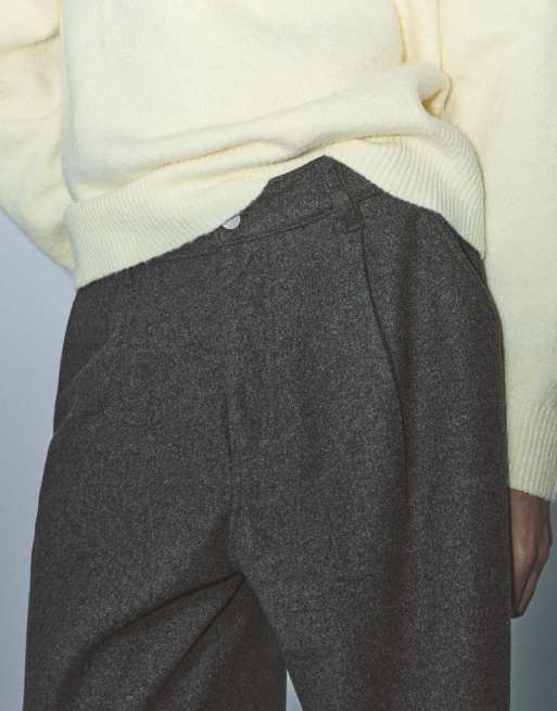 Pull&Bear Hose mit schmalem Schnitt in Grau, 3 von 7