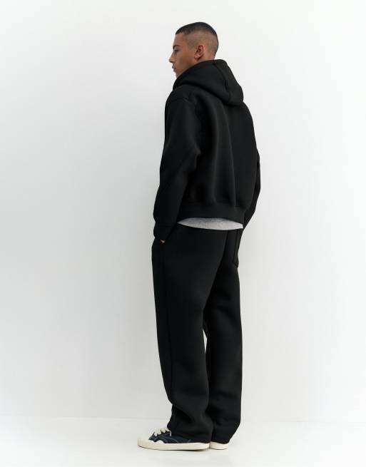Pull&Bear huvjacka med dragkedja i svart, 2 av 7
