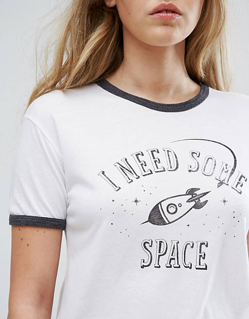 lys pære Notesbog øverste hak Pull&Bear I Need Some Space T-Shirt | ASOS