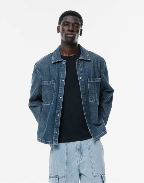 Pull&Bear - Indigo syrevasket overskjorte - view 1