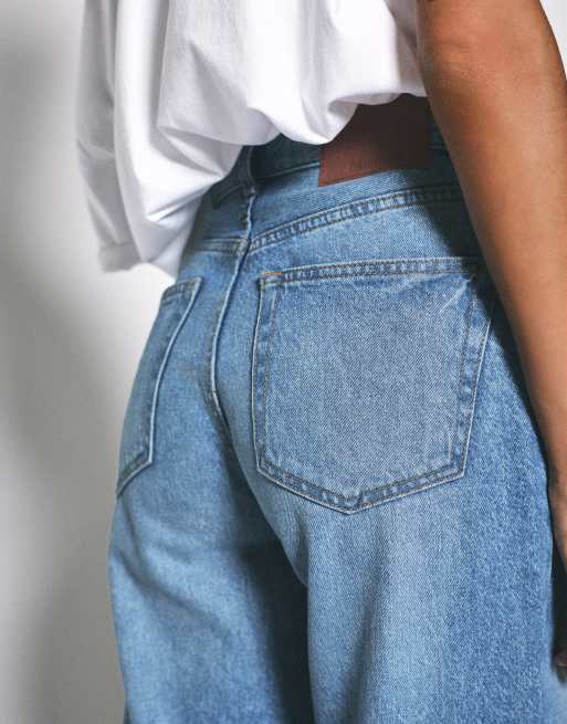 Pull&Bear - Indigoblå jeans med brede lige ben, 3 af 7