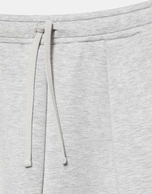 Pull&Bear Interlock jogging pants in grey marl, 7 of 7