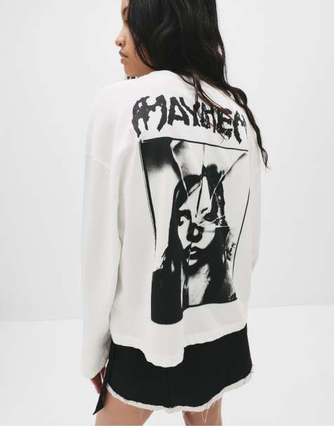 Pull&Bear - Ishvid T-shirt med 'Lady Gaga Mayhem'-print - view 1