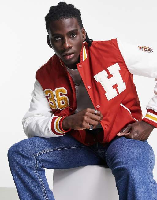 Pull&Bear - Jack met 'Harvard University'-print in rood