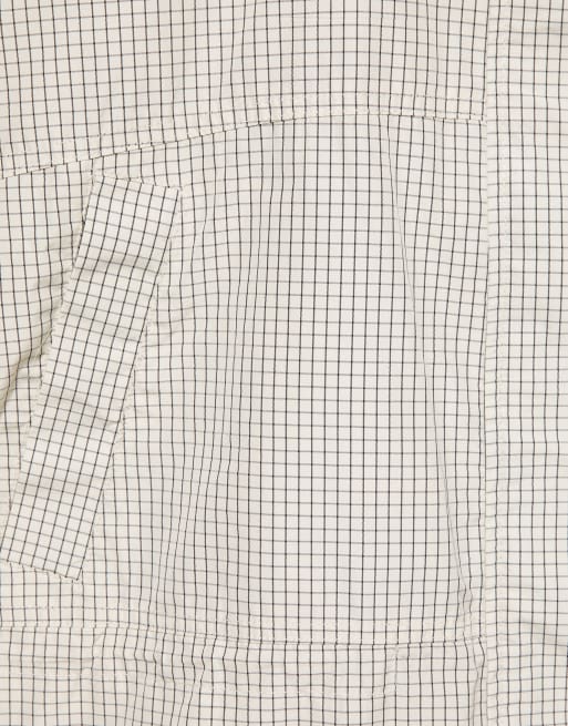 Pull&Bear jack met hoge hals en plooien in beige, 6 van 7