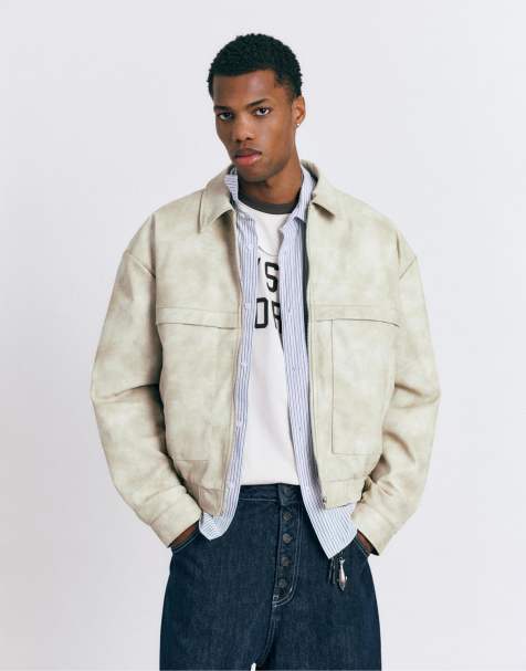 Pull&Bear - Jack van imitatieleer in beige - view 1
