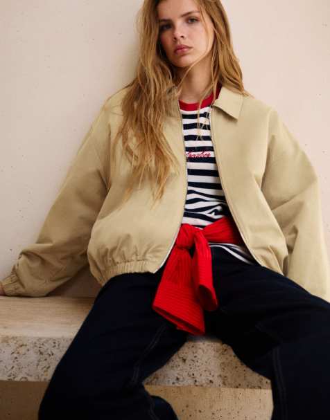 Pull&Bear jacka i sandfärg - view 1