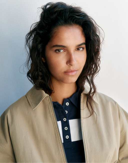 Pull&Bear jacka i sandfärg, 6 av 7