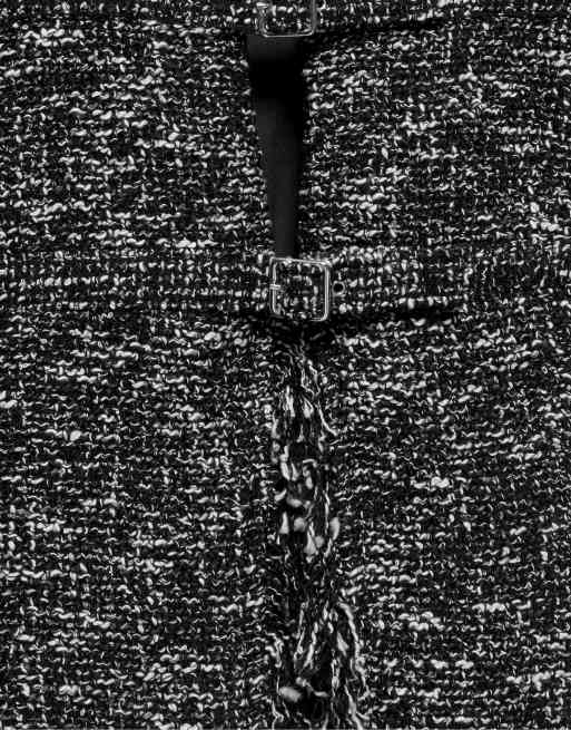 Pull&Bear Jacke mit Fransen in Schwarz, 6 von 7