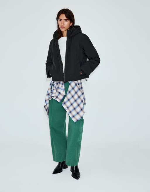Pull&Bear jakke med hætte i sort, 4 af 7
