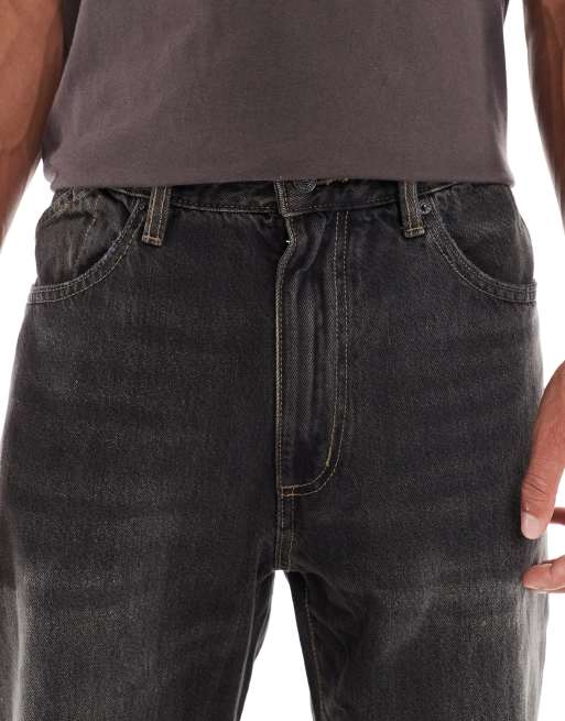 Pull&Bear - Jean ample - Noir, 5 de 5