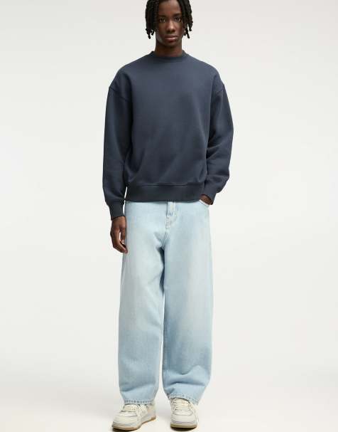 Pull&Bear - Jean baggy - Bleu clair - view 1
