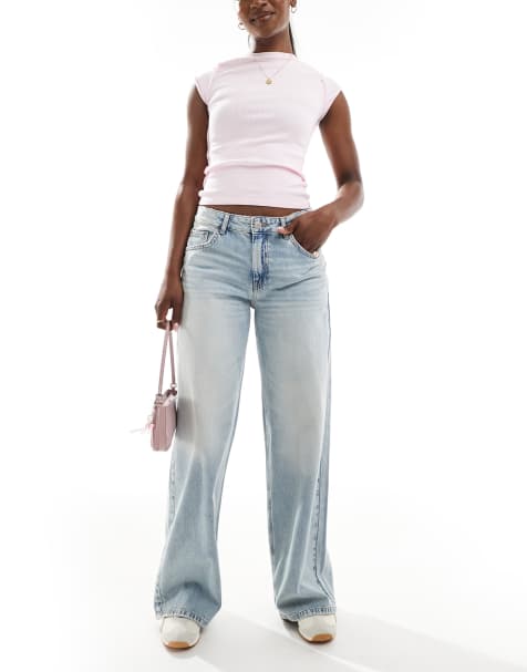 Pull&Bear - Jean baggy coupe large - Bleu clair - view 1