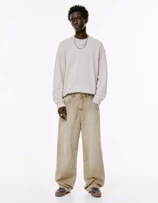 Jean baggy dcontract - Sable - Pull & bear - Modalova