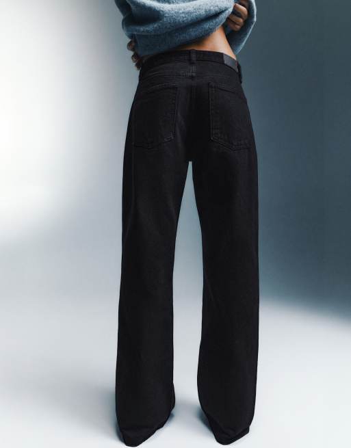 Pull&Bear - Jean baggy droit à strass - Noir, 2 de 7