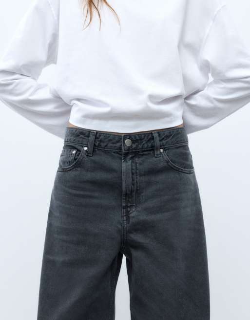 Pull&Bear jean baggy gris charbon, 2 de 7