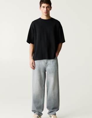 Pull&Bear - Jean baggy - Gris - view 1