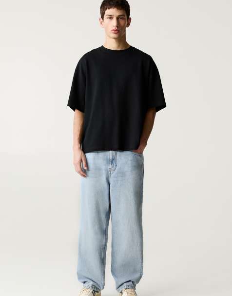 Pull&Bear - Jean baggy - Indigo pâle - view 1
