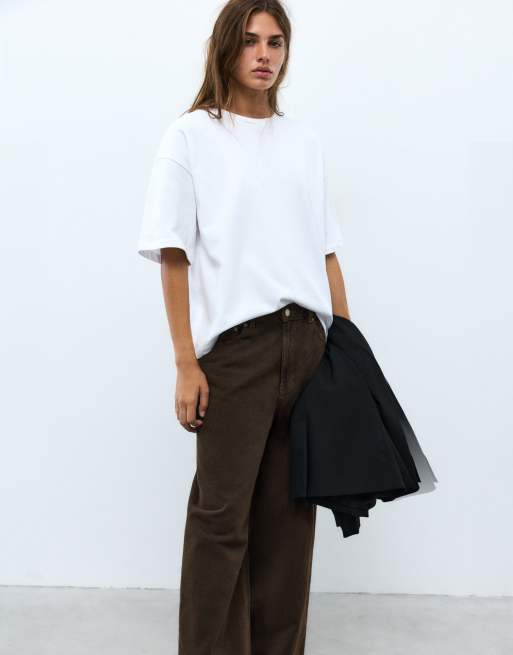 Pull&Bear jean baggy marron, 2 de 7