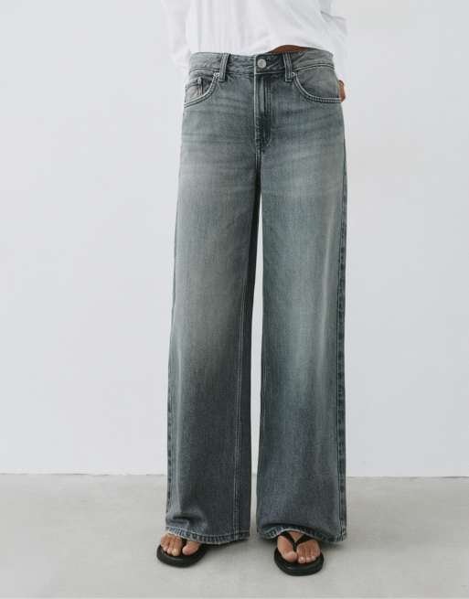 Pull&Bear jean baggy oversize gris perle, 2 de 7