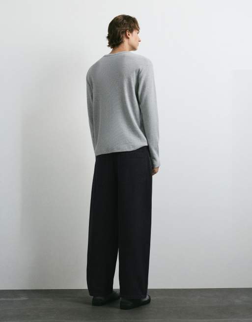 Pull&Bear jean barrel noir délavé, 2 de 7
