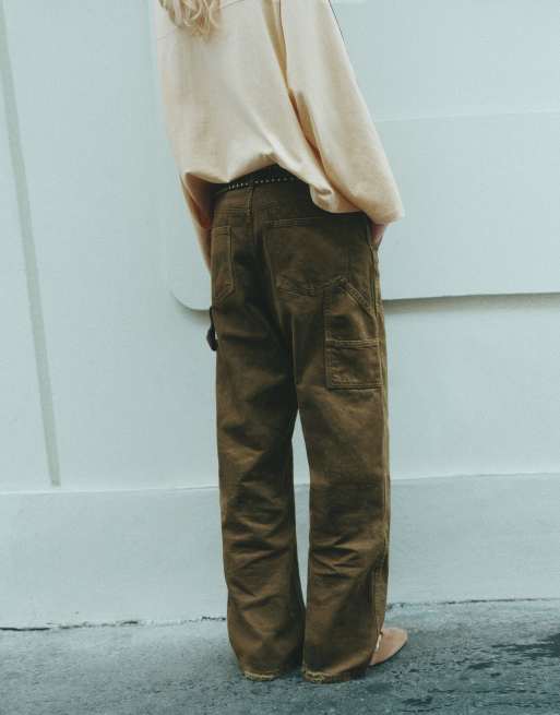Pull&Bear jean carpenter marron, 3 de 7
