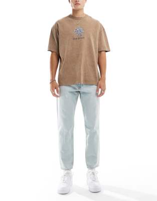 Pull & Bear - Jean classique - Bleu clair