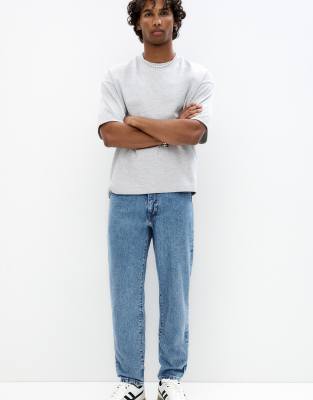 Pull&Bear - Jean classique - Bleu moyen - view 1