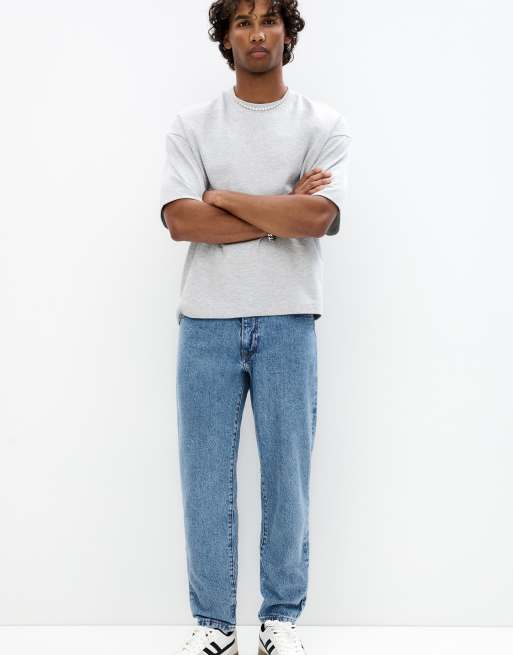 Pull&Bear - Jean classique - Bleu moyen