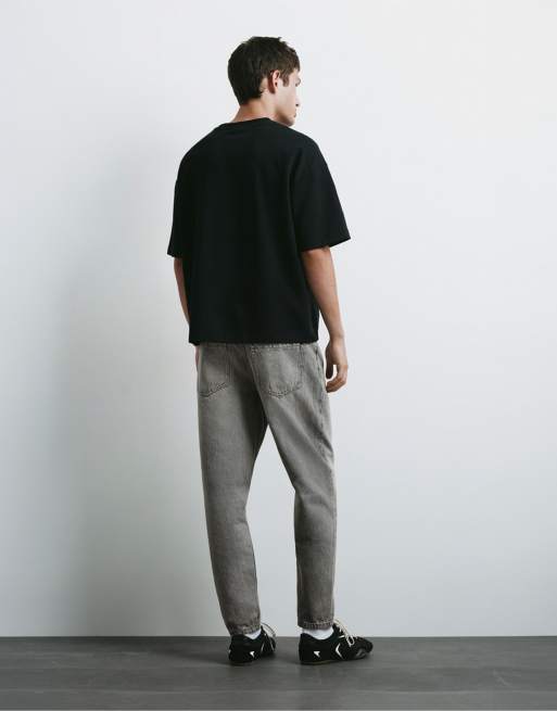 Pull&Bear - Jean classique - Gris pâle, 2 de 7