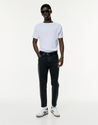 Jean classique - Noir dlav - Pull & bear - Modalova